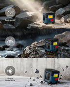 Laser Level, RockSeed Cross Line Laser with Self-Leveling, Vertical and Horizontal Line, Rotatable 360 Degree, Carrying Pouch, Battery Included (LV1G)