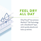 Prevail Proven | X-Large Per-Fit Incontinence Briefs with Tabs | Maximum Plus Absorbency | X-Large, 60 Count (Pack of 4)