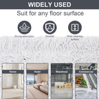 24" Commercial Dust Mop for Floor Cleaning,Heavy Duty Floor Duster,Grey
