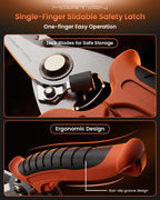 Sharp Tin Snips - Stainless Steel Utility Scissors, Wire Cutters Heavy Duty