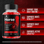 Horse Boost Gummies for Men, HorseBoost Male Gummys, Advanced Maximum Strength Supplement for Active Health & Wellness, 60 Gummies