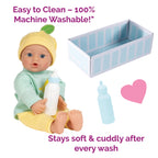 Adora Sweet Baby - 11” Soft & Cuddly Baby Doll, Realistic Features, Gentle Scent, Machine Washable, Lightweight & Easy to Hold | Adorable Playmate (Banana)