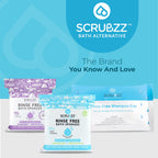 Scrubzz Shampoo Caps No Rinse for Elderly and Bedridden Patients, Rinse Free Shampoo Caps for Post Surgery and Hospital Stays, Waterless Hair Washing Shower Caps - 6 Pack