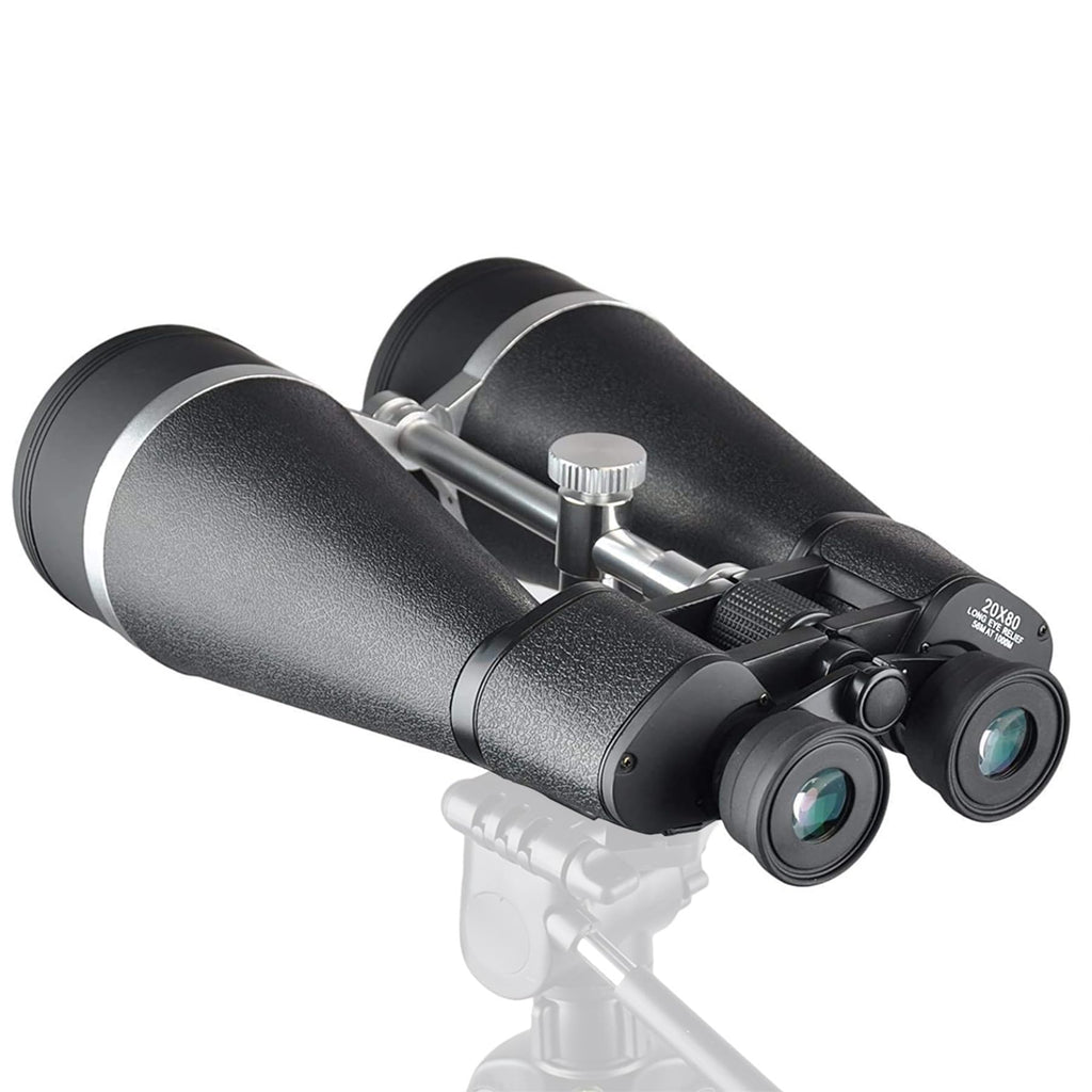 20x80 Astronomy Binocular for Adults High Powered, Giant Binocular with Braced-in Tripod Adapter,Carrying Case,Protective Shield,and Digiscoping Phone Adapter-Binoculars for Bird Watching Shooting