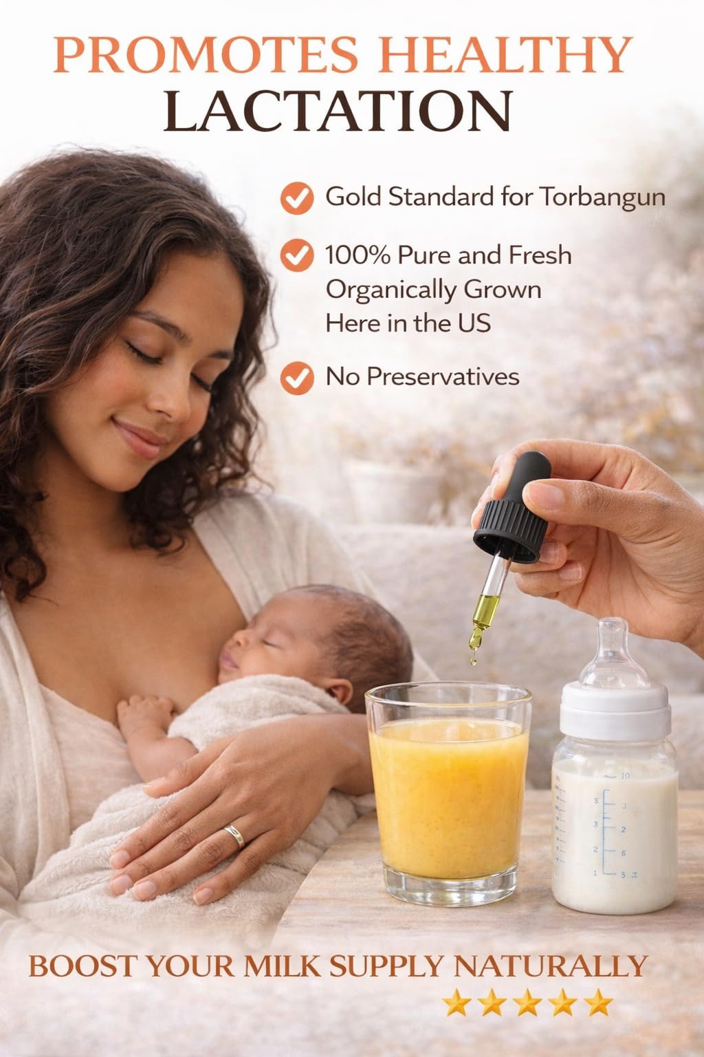Boob Food Too- 100% Pure Organic Torbangun Extract for Breastfeeding Moms. Grown and Made in USA by us. Breastfeeding Supplement to Increase Breast Milk Supply, No preservatives. No Other Herbs.