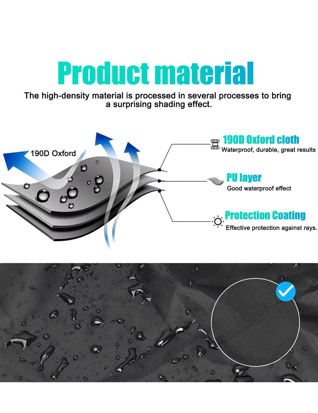 Electric Scooter Cover, Universal Scooter Cover, Waterproof Sun, Tear Proof Night Reflective and Lock-Holes&Storage Bag for With Seat or Without Foldable Kick Scooter(Without Seat,51"(L)x45"(H))