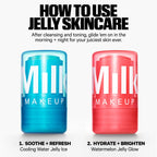 Milk Makeup Watermelon Jelly Glow Hydrating Serum – Brightens, Hydrates + Minimizes the Look of Pores + Fine Lines w/Vegan Peptides – Travel-Friendly, Non-Comedogenic Formula – 0.46 oz