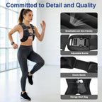 Weighted Vest with Two Adjustment Straps for Men Women, 8lbs/12lbs/16lbs/20lbs Weight Vest with Reflective Stripes for Workout, Strength Training, Running, Fitness, Muscle Building, Weight Loss