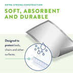 Prevail Incontinence Underpads - Unisex Disposable Underpads for Men & Women - Super Absorbent, 30" X 30", 100 Count (10 Packs of 10)