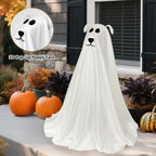 Halloween Decorations, 2.5FT Light Up Halloween Ghost Dog with Remote