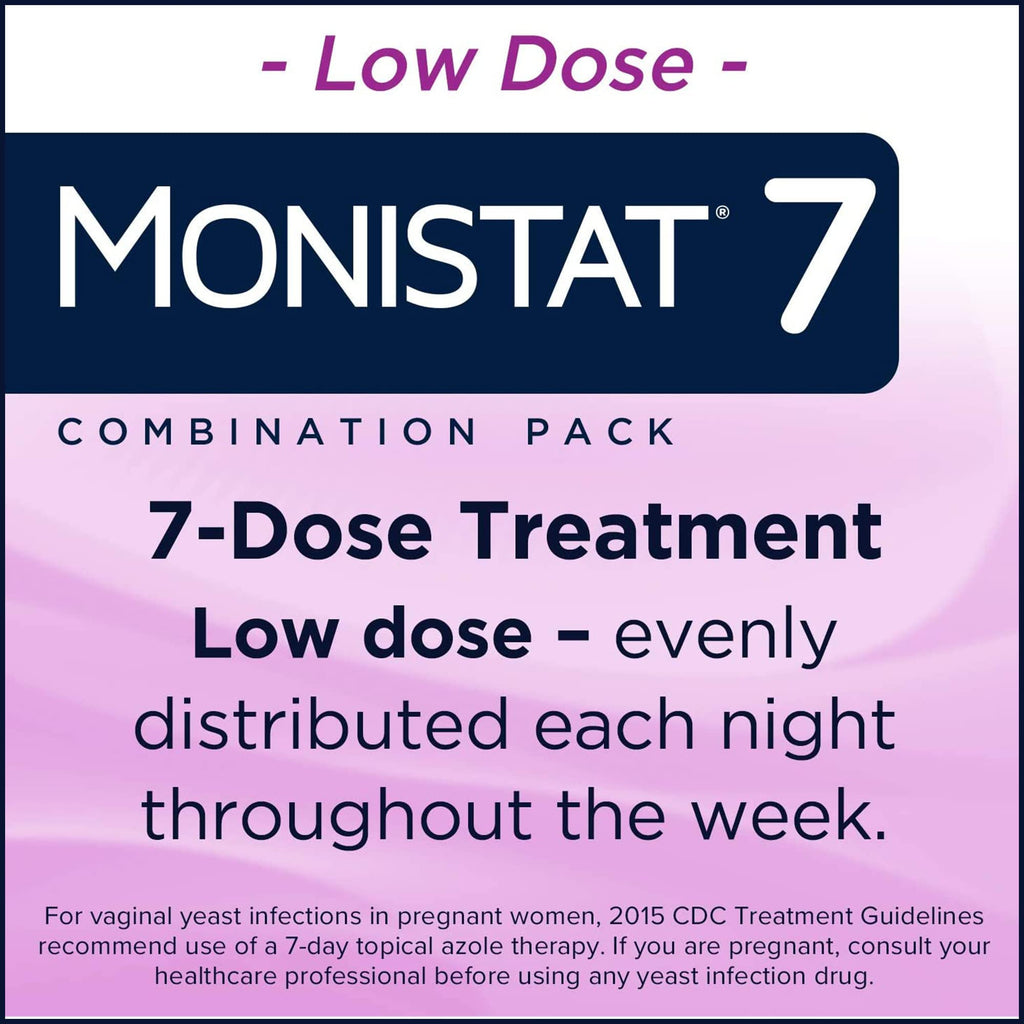 Monistat 7-Day Yeast Infection Treatment for Women, Miconazole Cream (45g Tube) with 7 Disposable Applicators & External Itch Relief Anti-Itch Cream (9g Tube) Combo Pack