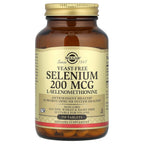 Solgar Yeast-Free Selenium 200 mcg, 250 Tablets - Supports Antioxidant & Immune System Health - Non-GMO, Vegan, Gluten Free, Dairy Free, Kosher - 250 Servings