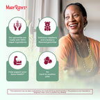 MARYRUTH'S Multivitamin Gummies for Women Ages 14+ | Immune Support | Hair & Skin Health | Reproductive Health | Vitamin A C D E B6 B12 Biotin Zinc Iodine | Organic | Vegan | Non-GMO | 60 Count