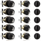 Probrico Entry Door Knob Keyed Alike with Single Cylinder Deadbolt Combination, Oil-Rubbed Bronze, 5 Pack