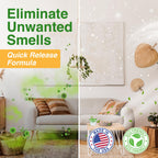 Biocide Systems Room Shocker Strong Odor Eliminator for Home & Office, Eco-Friendly Chlorine Dioxide Odor Bomb for House Interior Up to 400 Square Feet of Floor Space (2-Pack)