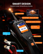 ANCEL PB60 Automotive Power Circuit Probe Tester 12-24V, All-in-One Electrical Diagnostic Tool with Component Activation, Short Finder, Digital Multimeter Ohmmeter Functions for Cars Trucks RVs ﻿