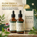 Sentk Organic Lymphatic Drainage Drops - 2 Pack Liposomal Herbal Blend Supports Lymph System, Reduces Swelling, Boosts Immunity & Vitality, Enhance Clarity, Portable Dropper Design, Liquid, 2 Fl Oz