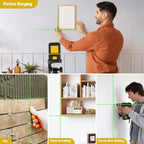 Laser Level with Tripod, 100 feet Green Cross Line Self Rotary Leveling Laser Level, Vertical and Horizontal Line, Rotatable 360 Degree, Manual Self leveling and Pulse Mode,IP54 Waterproof & Battery