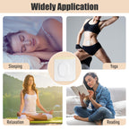 30Pcs ZINGTERRA Self-Adhesive Ellipse Castor Oil Pack Wrap for Belly Button,Disposable Highly Absorbent Organic Cotton Castor Oil Packs,No Wash,Anti-Seepage((Oil Not Included)