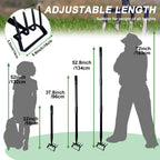 4-Tines Rake and Stirrup Hoe - Stainless Steel Cultivator for Gardening