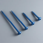 BNUOK Pocket Hole Screws 1 Inch, 300Pcs, Anti-Rust Blue Coated Pocket Screws #8 x 1, Exterior Wood Screws, Coarse Thread, Washer Head Square Drive, Self-Tapping Tip, with Drive Bit