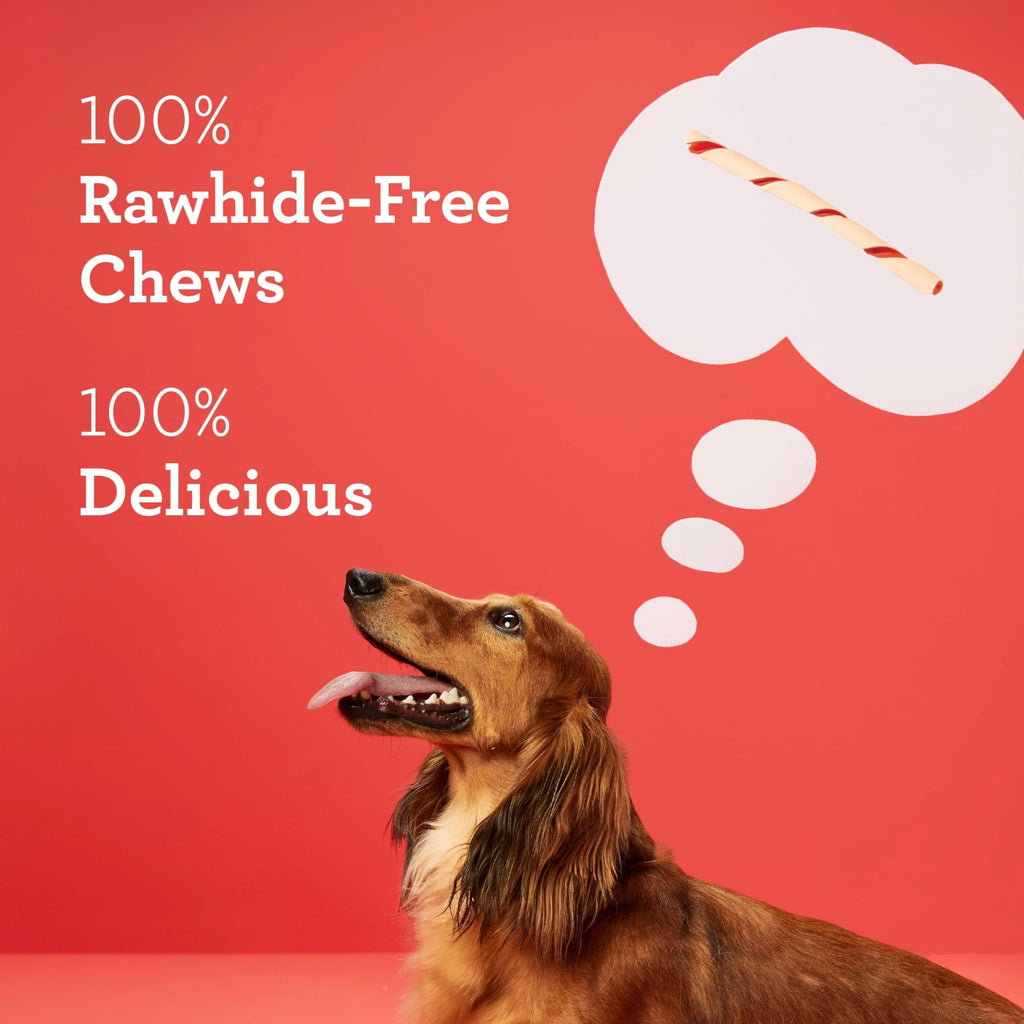 DreamBone Twist Sticks Rawhide-Free Dog Treats with Real Protein, 100 Count