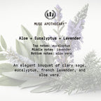 Muse Apothecary Hand Ritual - Aromatic and Nourishing Hand Soap, Infused with Natural Aromatherapy Essential Oils - USDA Certified Biobased - 16 oz, Aloe + Eucalyptus + Lavender, 3 Pack