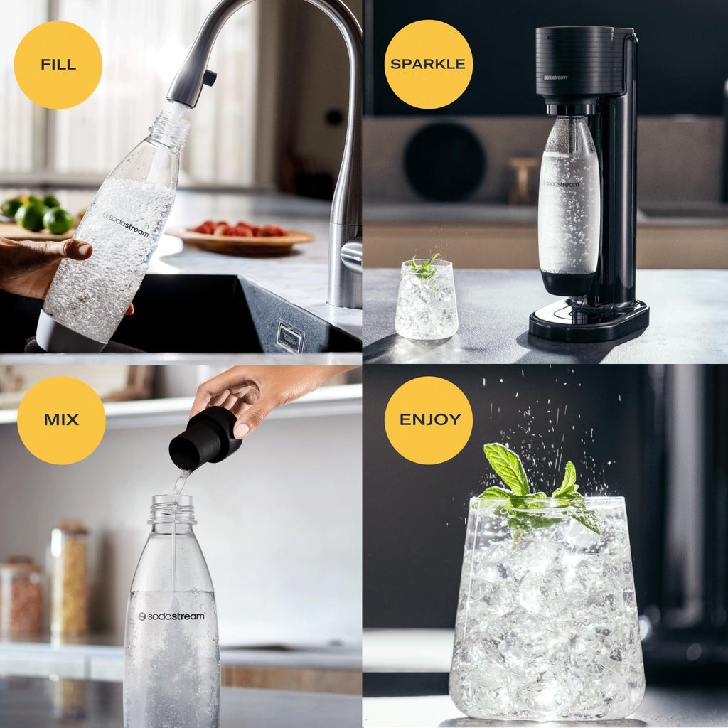 Gaia Black Sparkling Water Machine