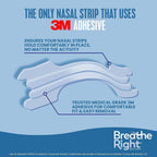 Breathe Right Nasal Strips, Clear Large Nose Strips, Snoring, Nasal Congestion, Deviated Septum, Allergies, 30 Ct (Packaging May Vary)