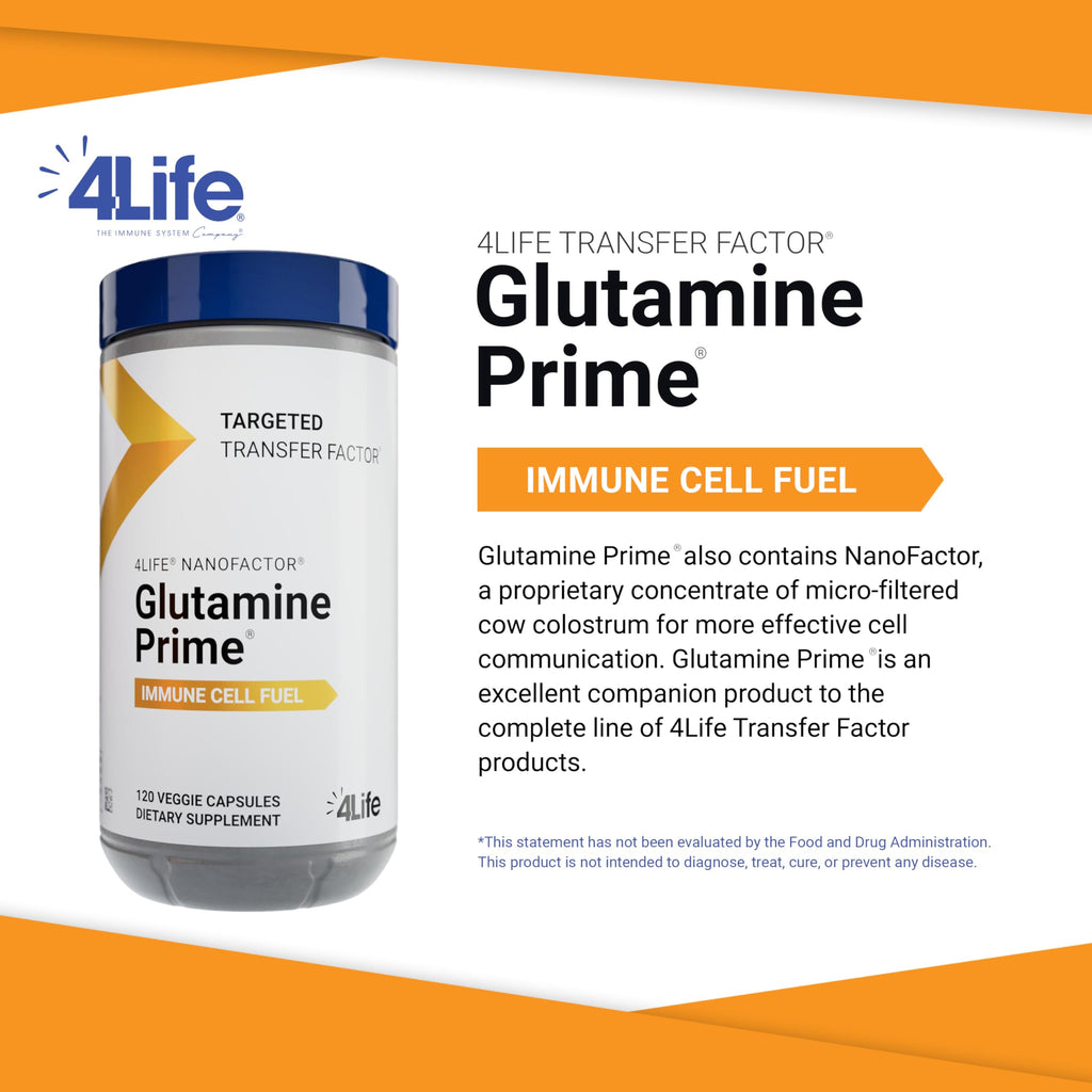 4Life Targeted Transfer Factor Glutamine Prime Immune Support, 120 Capsules