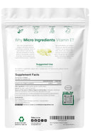 Micro Ingredients Vitamin E 1000 IU, 240 Softgels | Pure Vitamin E Oil Pills | Antioxidant Supplements for Skin and Face | Non-GMO, Gluten Free