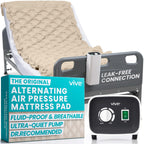 Vive Alternating Pressure Mattress - Includes Electric Pump System and Mattress Pad Cover - Quiet, Inflatable Bed Air Topper for Pressure Ulcer and Pressure Sore Treatment - Fits Standard Hospital Bed