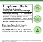 Magnesium L Threonate, Magtein, Sleep and Cognitive Support – High Absorption – Most Bioavailable Form of Magnesium – 2,000 mg – 120 Capsules