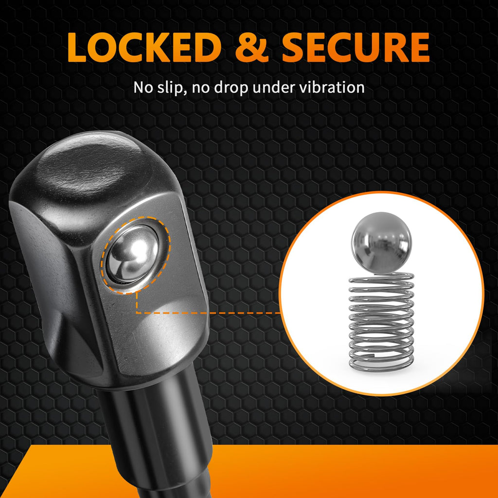 Mellbree 1/2 Impact Socket Adapter 1/4 to 1/2 for Impact Driver/Drill