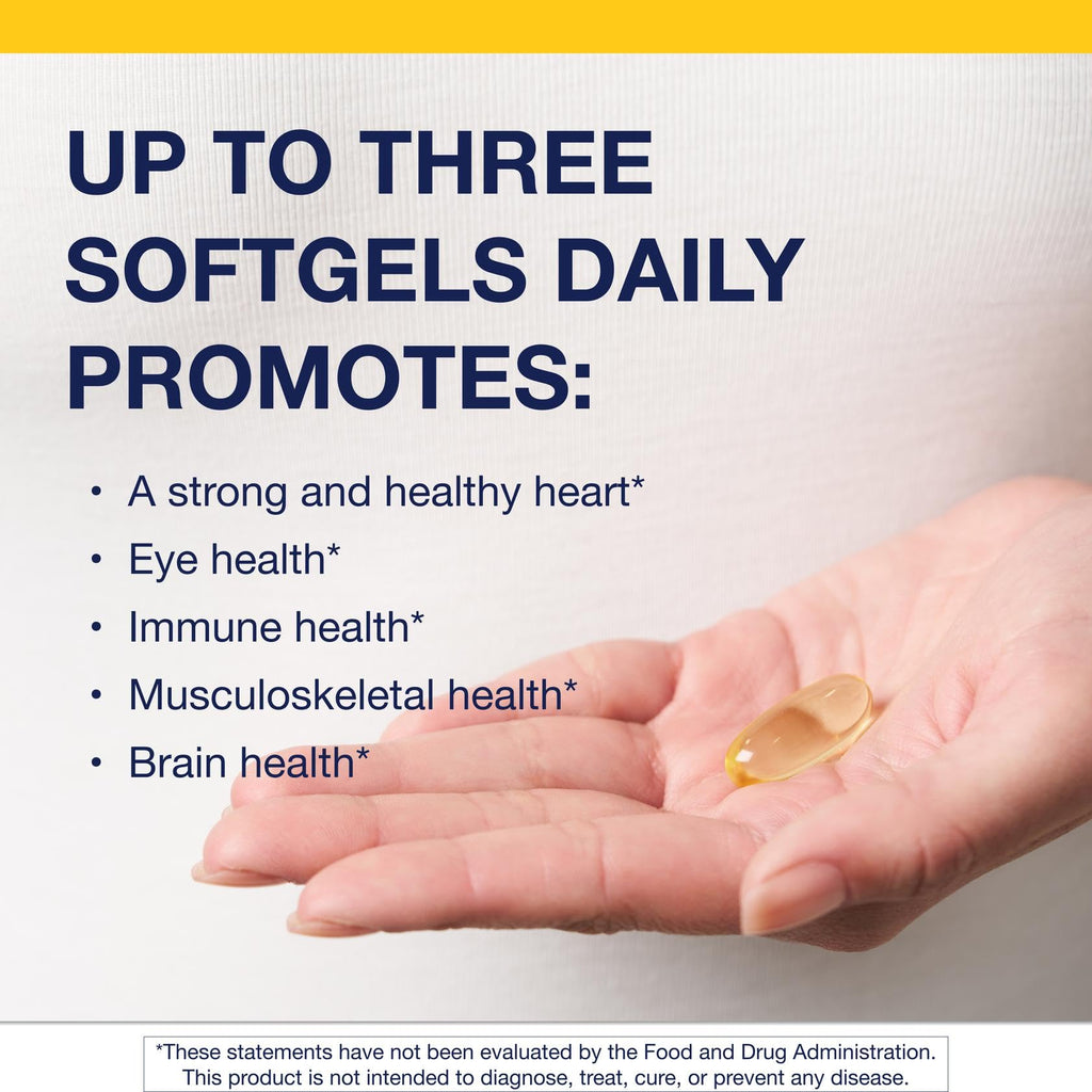 Metagenics OmegaGenics EPA-DHA 1000 mg - High Potency Omega-3 Fish Oil Supplement for Heart, Brain & Joint Health* - Sustainably Sourced - 60 Softgels