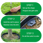 Werthic 40FT 2" No Dig Flexible Landscape Edging Plastic Garden Border Kit