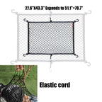 MAMIKO Cargo Net for Utility Folding Wagon, Garden Cart, Folding Trolley Cart, Beach Cart, Made of Heavy Duty Nylon Net with Storage Bag / 43.3"X27.6"to 78.7"×51.1"
