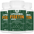 Liposomal Fisetin Supplement, 2000MG, 98% Pure Fisetin Polyphenols Antioxidants, with Quercetin, TMG and Resveratrol, for Healthy Aging, Cognitive Support, 180 Capsules