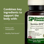Standard Process Super-EFF - Fluid Level Dietary Supplement - Supports Healthy Energy Levels - Non-Dairy, Non-Soy & Non-Grain - 90 Capsules (90 Servings)
