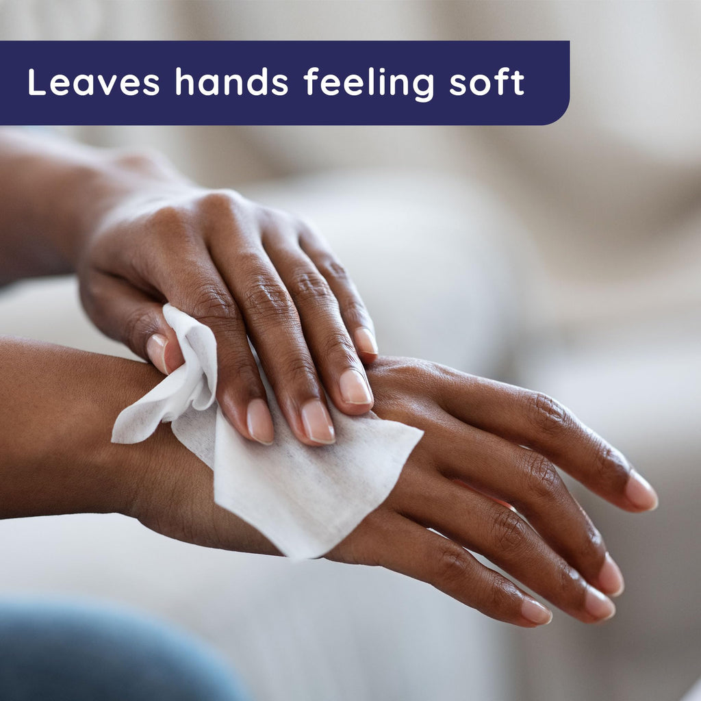 Wet Ones Hand and Face Wipes, Sensitive Skin, Unscented, Hand and Face, 40ct Canister (6 pack)