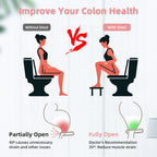 7inches Foldable Toilet Stool (Pink), Ergonomic Squatting Aid with Non-Slip Feet for Improved Bowel Movement, A Good Helper to Effective Relief of Constipation, Easy to Storage Toilet Squat Stool
