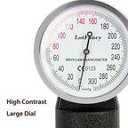 LotFancy Manual Blood Pressure Cuff Adult, Professional BP Cuff 10"-16", Standard Adult Size Sphygmomanometer with Carrying Case and Zero Calibration for Home Medical, Nursing Student, Doctor, Nurse