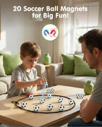 Nevzan Soccer Magnetic Game with String & 20 Football-Shaped Stones