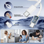QZIIW iPhone 18 17 16 Pro Max Fast Charger,45W Dual Port USB C Fast Charger