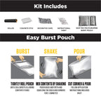 Rust-Oleum 317286 RockSolid Polycuramine Garage Floor Coating, 1 Car Kit, High Gloss Dark Gray