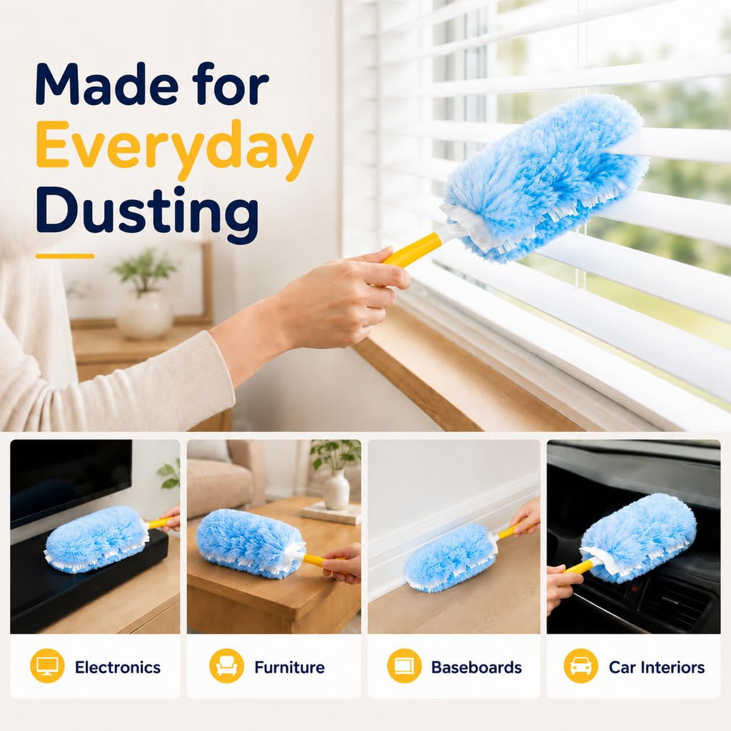 Duster Refills Compatible with Swiffer Duster Handles, 20 Count, 1 Handle