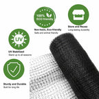 KLEWEE Bird Netting, 7.5 x 100 FT Heavy Garden Netting Deer Netting Fence