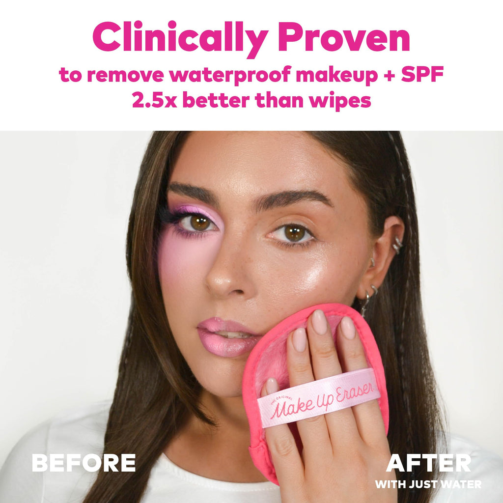 The Original MakeUp Eraser 7-Day Set, Erase All Makeup with Just Water, Including Waterproof Mascara, Eyeliner, Foundation, Lipstick, Sunscreen, and More! Sip Happens, 7ct.