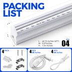Barrina UV LED Blacklight Bar, 22W 4FT, T5 Bulb for Glow Party, Halloween