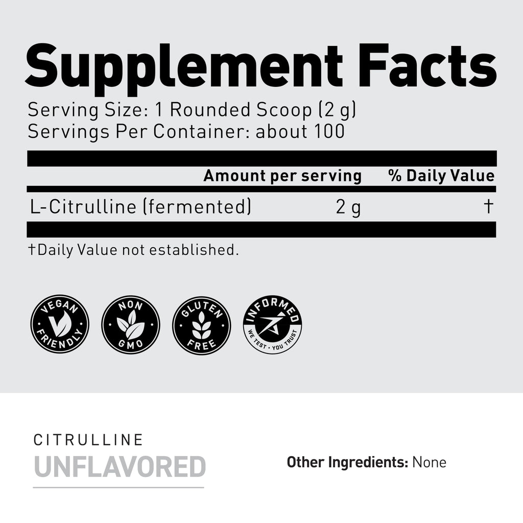 Kaged L-Citrulline Powder | Unflavored | 100 Servings